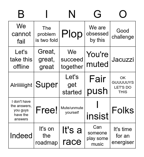 Birdie Retreat Bingo Card