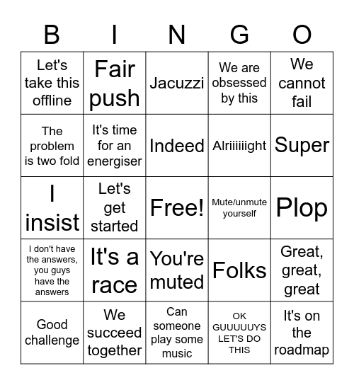 Birdie Retreat Bingo Card