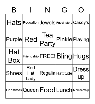 Red Hat Bingo Card