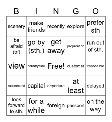 Unit 3 part 2 Bingo Card