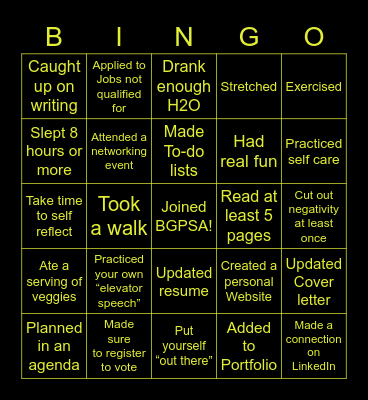 Insta Bingo Card