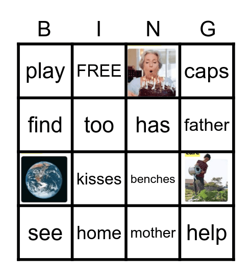 First Grade UNIT 1 Bingo Card