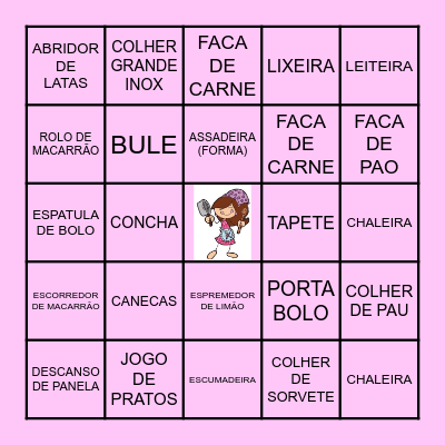 BINGO DA CAROL Bingo Card