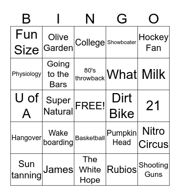 Our Graduate - Brittany Bingo Card