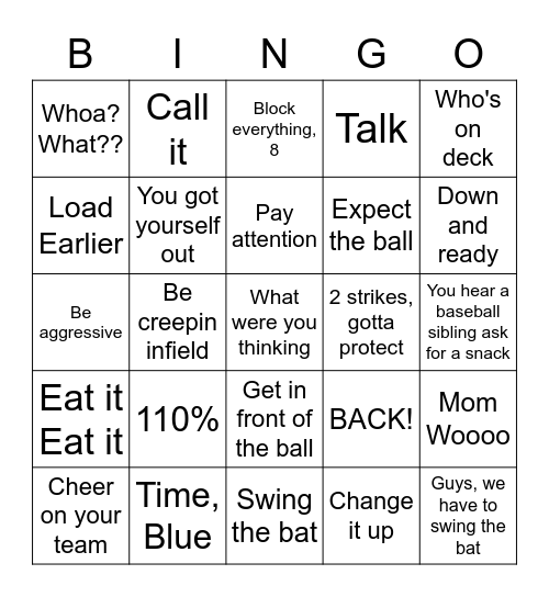 Baseknocks Bingo Card