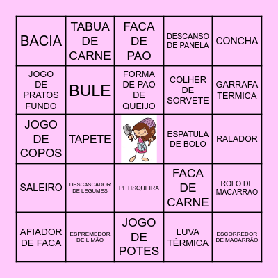 BINGO DA CAROL Bingo Card