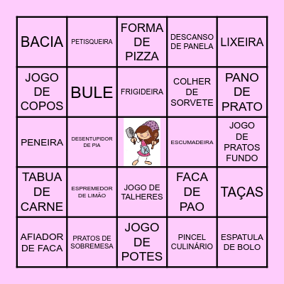 BINGO DA CAROL Bingo Card