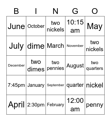 Max Bingo Card