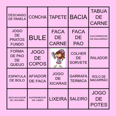 BINGO DA CAROL Bingo Card