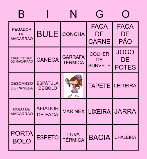 BINGO DA CAROL Bingo Card