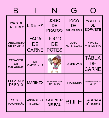 BINGO DA CAROL Bingo Card