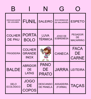 BINGO DA CAROL Bingo Card