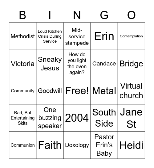 Hot Metal Bingo Card