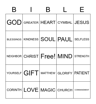 LOVE BINGO Card