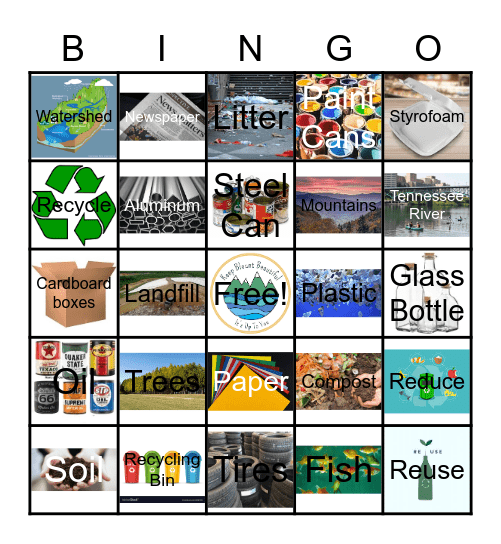 Environmental Bingo Card