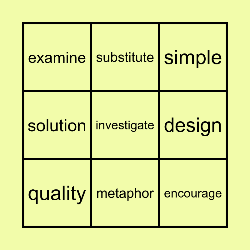 Grade 3 Unit 1 Week 4 Bingo Card