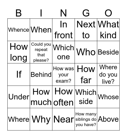 CONCOCTION Bingo Card