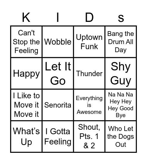 Virtual Bingo Card