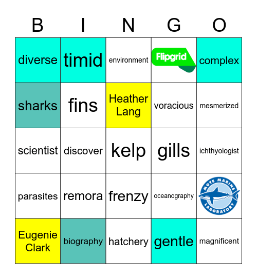 SEA Me Read: Swimming With Sharks Bingo Card