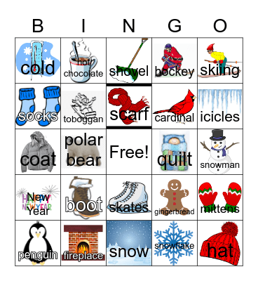 Winter Bingo HH Bingo Card