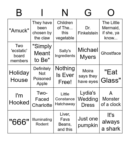 Hallo-Bingo Card