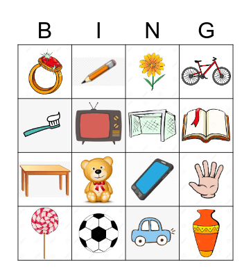 BINGO - esemed ja asjad Bingo Card