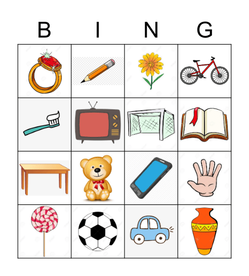 BINGO - esemed ja asjad Bingo Card