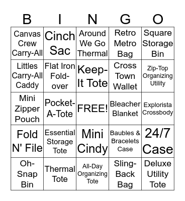 Fall Thirty-One Fun!!! Bingo Card