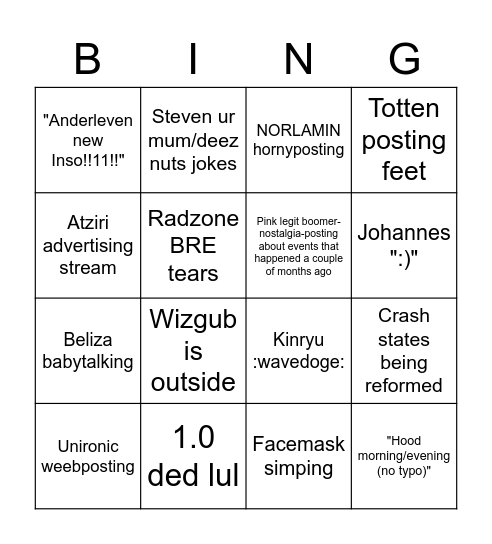 Razorgore 2.0 Daily Bingo Card