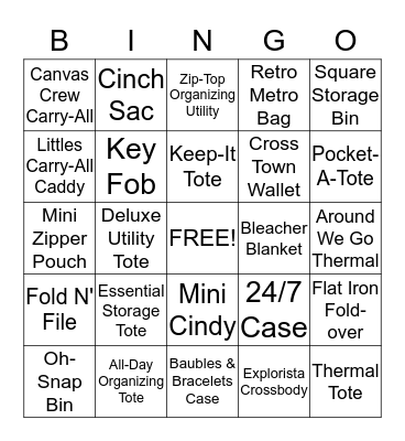 Fall Thirty-One Fun!!! Bingo Card