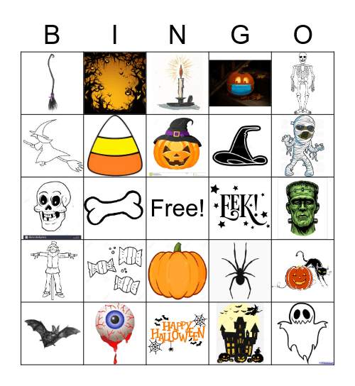 HAPPY HALLOWEEN Bingo Card