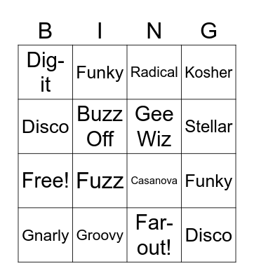 Throwback Thursday! Bingo Card