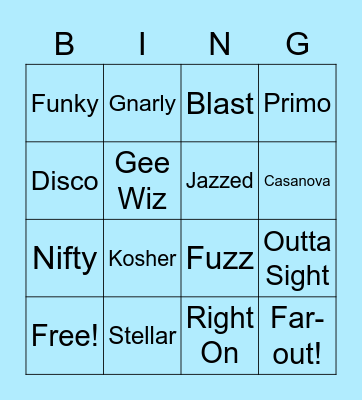 Throwback Thursday! Bingo Card