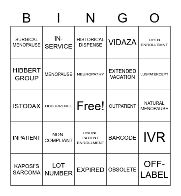 Customer Service Week 2020 Bingo Card