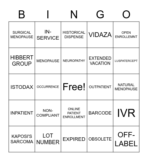 Customer Service Week 2020 Bingo Card