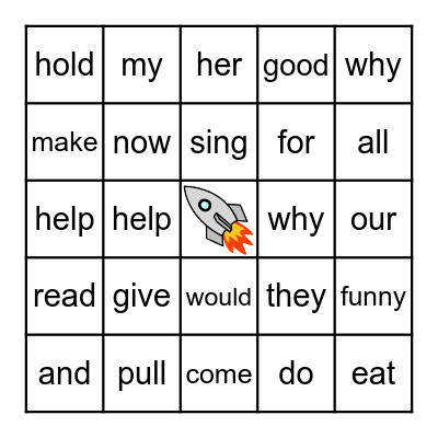 Literacy Bingo Card