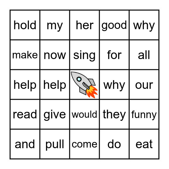 Literacy Bingo Card