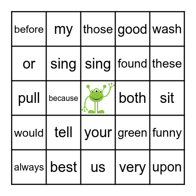 Literacy Bingo Card