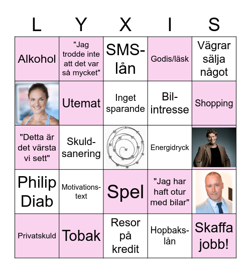 Lyxfällan BINGO Card