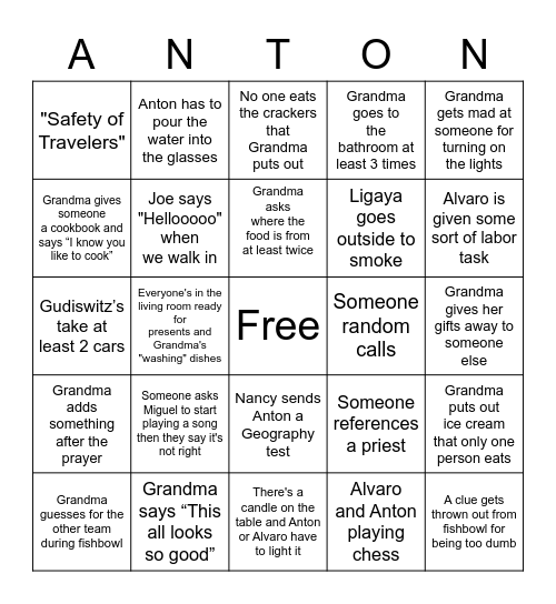 Withkatz Bingo Card