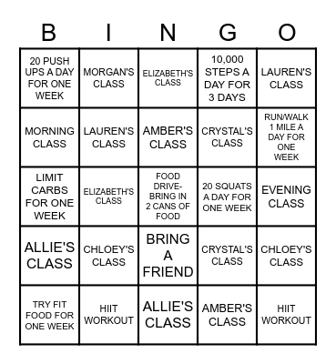 SURGE SPIN BINGO CHALLENGE Bingo Card