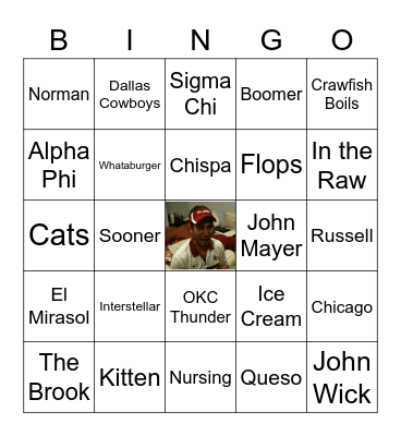 #NOTHINGRHYMESWITHSHORROSH Bingo Card