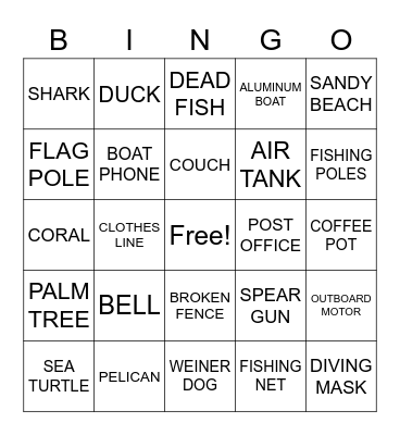 FLIPPER Bingo Card