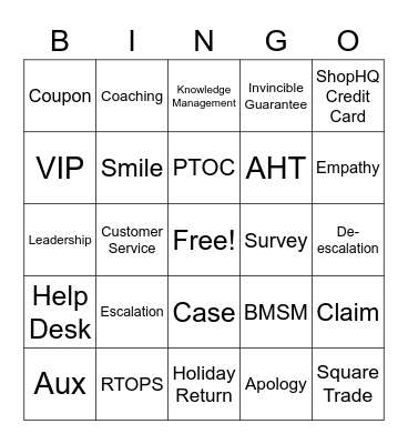 CS Week Bingo Card