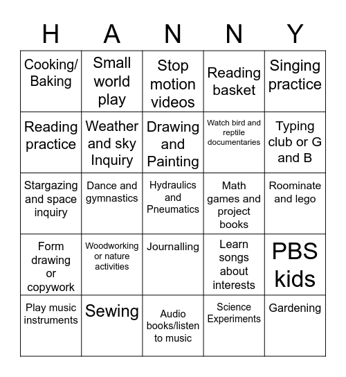 Bingo Card