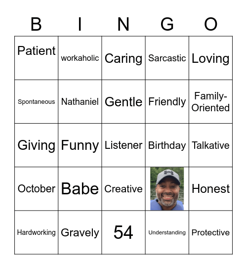 Nate's 54th Birthday! Bingo Card