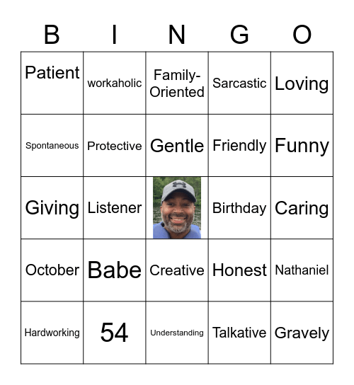 Nate's 54th Birthday! Bingo Card