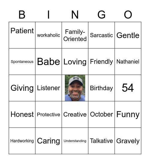 Nate's 54th Birthday! Bingo Card