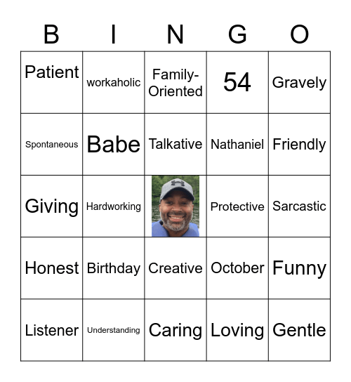 Nate's 54th Birthday! Bingo Card