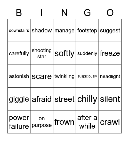 Unit.4 Bingo Card